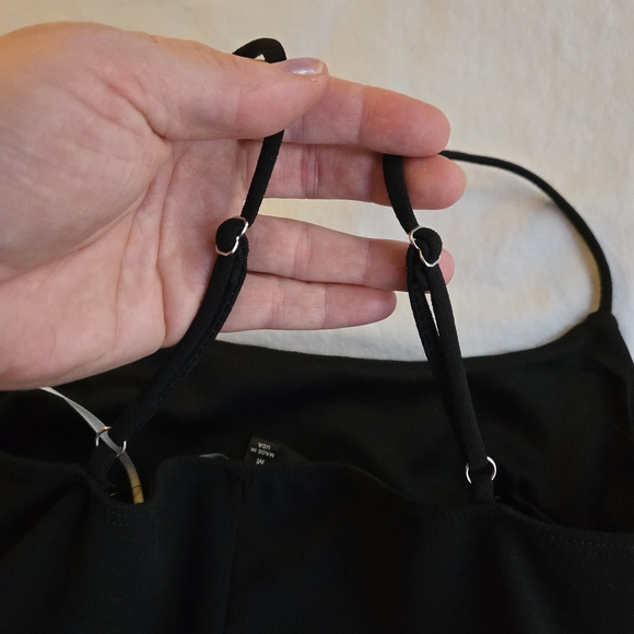 Lulus Cutout On The Town Black Cutout Bodycon Dress - NWT, broken strap - Picture 12 of 14